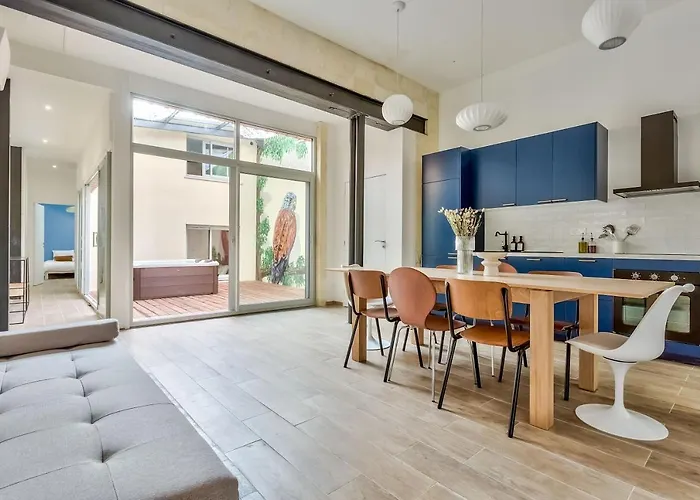 Nocnoc - L'oli 102m2 Avec Patio Et Jacuzzi Daire Bordeaux