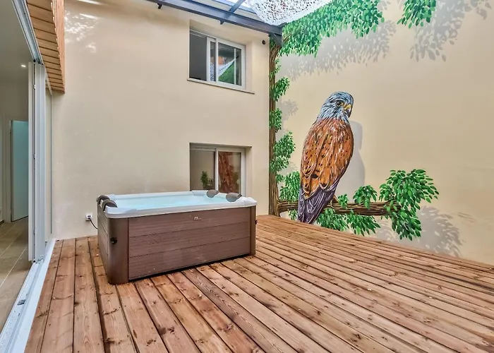 Daire Nocnoc - L'oli 102m2 Avec Patio Et Jacuzzi Bordeaux